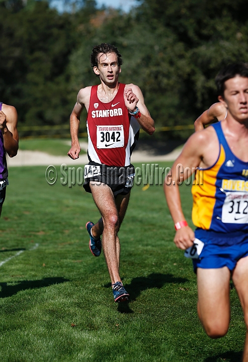 2014StanfordCollMen-225.JPG - College race at the 2014 Stanford Cross Country Invitational, September 27, Stanford Golf Course, Stanford, California.